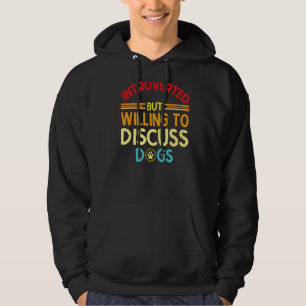 Vorgestellt, aber willens, Hunde Spaß Sarc zu disk Hoodie