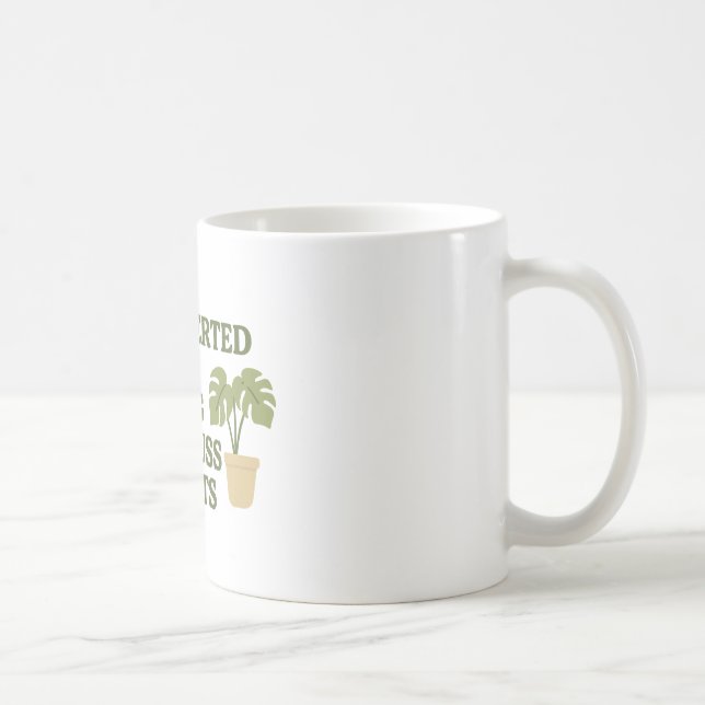 Vorgestellt, aber willens, Pflanze zu diskutieren  Kaffeetasse (Rechts)