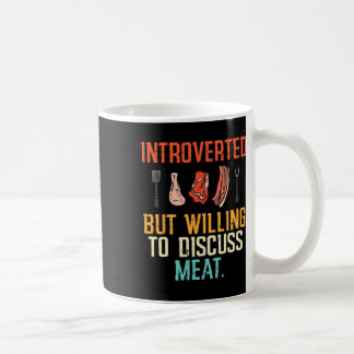 Vorgestellt, aber willentlich diskutieren Fleisch Kaffeetasse