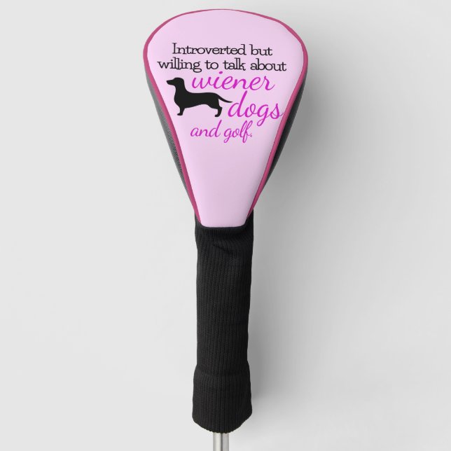 Vorgestellt durch die Bereitschaft, über Dackel Hu Golf Headcover (Vorderseite)