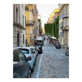 Vorhang auf der Via Panisperna in Rom, Italien Fotodruck
