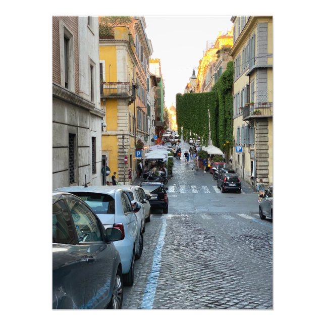 Vorhang auf der Via Panisperna in Rom, Italien Fotodruck (Vorne)