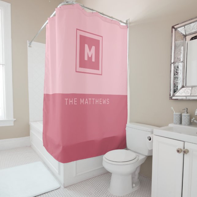 Vorhang für benutzerdefinierte Monogramm- und Name (Beispiel)