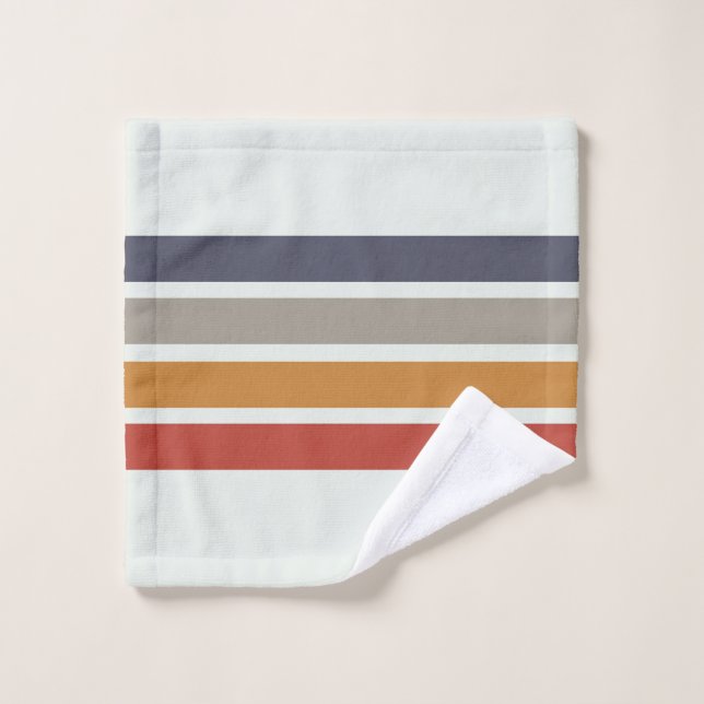 Vorhang für klassische Retro Streifen Waschlappen (Waschlappen)