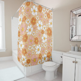 Vorhang für orange und weiße Blumen