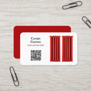 Vorhang Shop Custom QR Visitenkarte