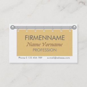 vorhang visitenkarte