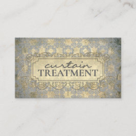 Vorhangbehandlung Vintage Stoffe Shop Card Visitenkarte