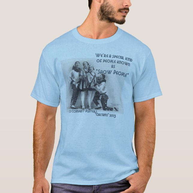 VORHÄNGE grundlegender T - Shirt "der Show-Leute" (Vorderseite)