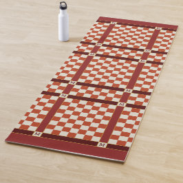 Vorher geprüfter Name Monogramm Rostorn Yogamatte