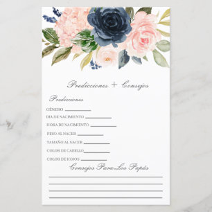 Vorhersage der Babydusche auf Spanisch