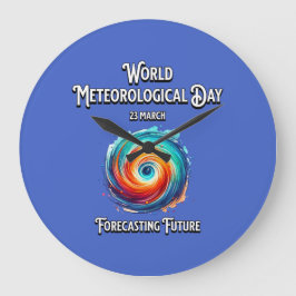 Vorhersage der Zukunft. Große Wanduhr