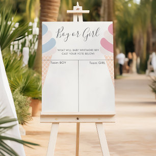 Vorhersage des Geschlechts der Eiscreme Poster