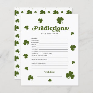 Vorhersage St. Patrick's Day Green Kleeblatt