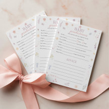 Vorhersage-Tipp-Baby-Shower-Spiel Pastellblumen