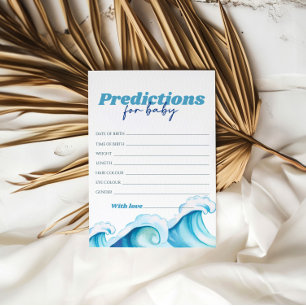 Vorhersagen für Baby an Bord Babydusche Einladung