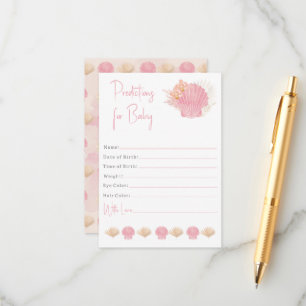 Vorhersagen für das Mädchen Begleitkarte