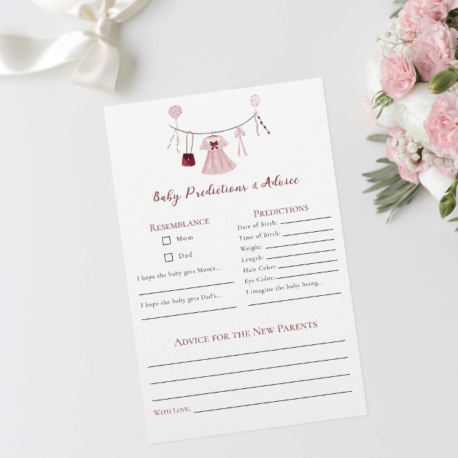 Vorhersagen Rat Kleine Sweetheart Baby Dusche Flyer (Von Creator hochgeladen)