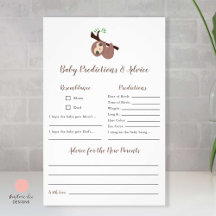 Vorhersagen & Ratschläge Niedliches Sloth Baby Sho