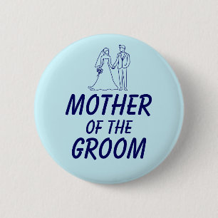 Vorhochzeitsfeier der Mutter des Bräutigams Button