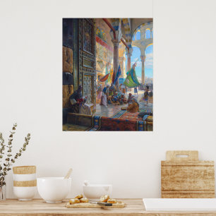 Vorhof der Umayyaden-Moschee   Bauernfeind   Poster