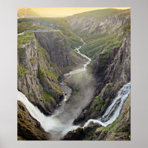 Voringsfossen Wasserfall in Norwegen-Plakat Poster