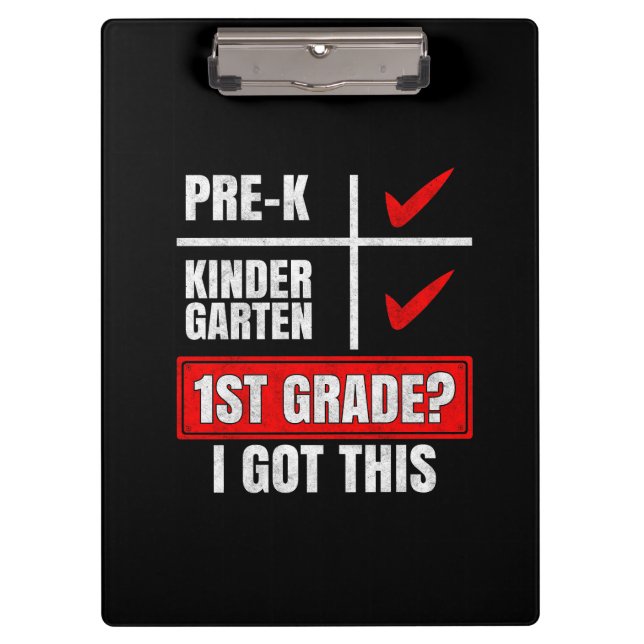 VORKINDERGARTEN 1. GRAD? ICH HABE DAS GOT KLEMMBRETT (Vorderseite)