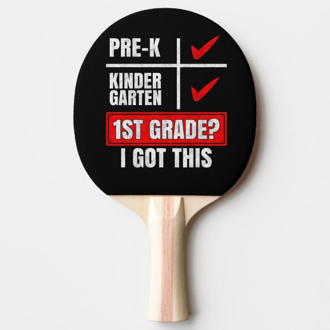 VORKINDERGARTEN 1. GRAD? ICH HABE DAS GOT TISCHTENNIS SCHLÄGER (Vorderseite)