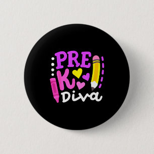 Vorkindergarten-Diva lustiger Willkommensgruß zum Button