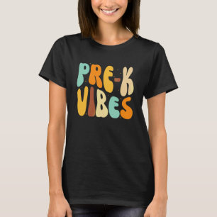Vorkindergarten-Stimmung Zurück zur Schule Mädchen T-Shirt