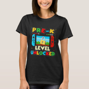 Vorkindergartenstufe freigeschaltete Videospieler- T-Shirt