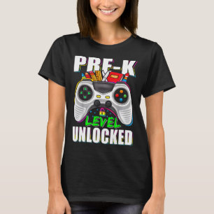 Vorkindergartenstufe freigeschalteter Gamer erster T-Shirt