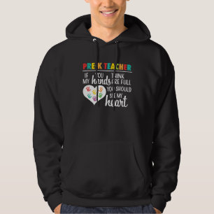 Vorkindergärtnerin Süßes Herz Danksagung für Fraue Hoodie