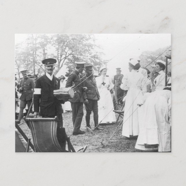 Vorkriegsfeldtage Britische Militärgärten Postkarte (Vorderseite)