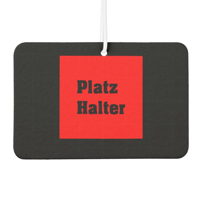 Vorlage Autolufterfrischer (Vorderseite)