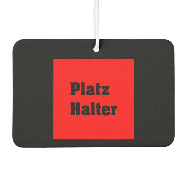 Vorlage Autolufterfrischer (Vorderseite)