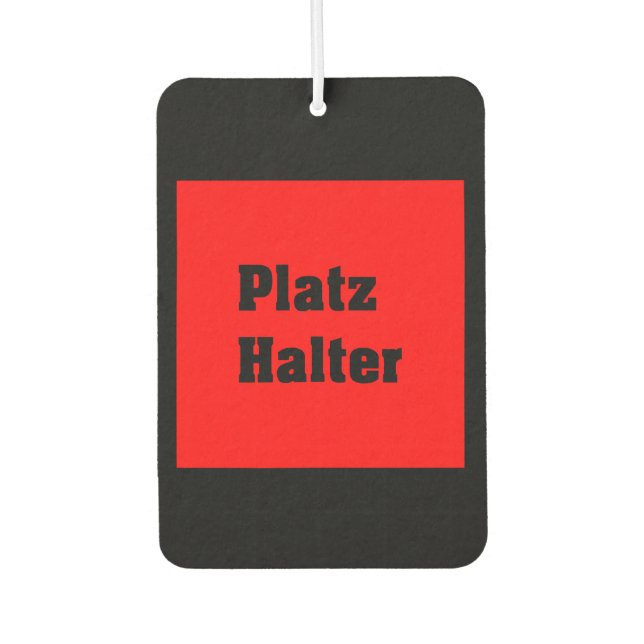 Vorlage Autolufterfrischer (Vorderseite)