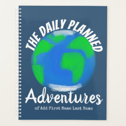 Vorlage bearbeitbares Blue Comic Book Monogramm Planer