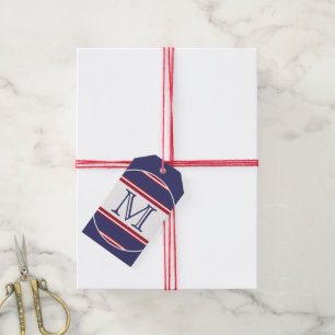 Vorlage - Benutzerdefiniert Text, Monogramm und Ba Geschenkanhänger