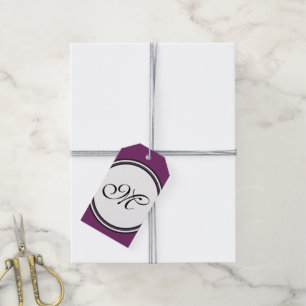 Vorlage - Benutzerdefiniert Text, Monogramm und Ba Geschenkanhänger