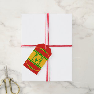 Vorlage - Benutzerdefiniert Text, Monogramm und Ba Geschenkanhänger