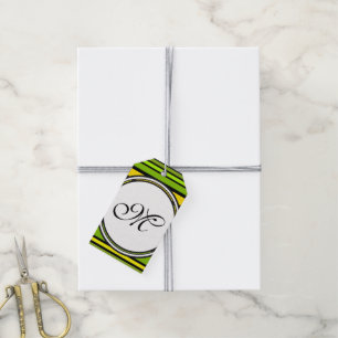 Vorlage - Benutzerdefiniert Text, Monogramm und Ba Geschenkanhänger