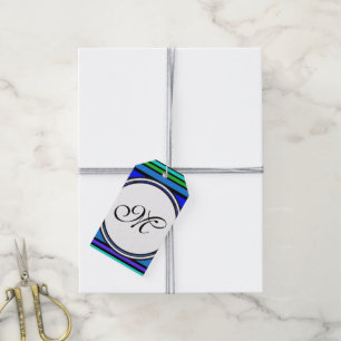 Vorlage - Benutzerdefiniert Text, Monogramm und Ba Geschenkanhänger