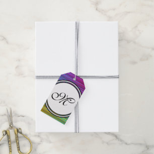 Vorlage - Benutzerdefiniert Text, Monogramm und Ba Geschenkanhänger