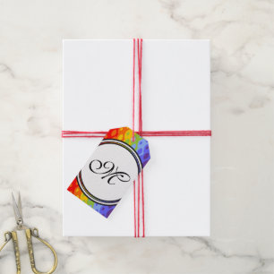 Vorlage - Benutzerdefiniert Text, Monogramm und Ba Geschenkanhänger