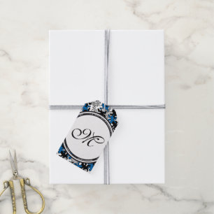 Vorlage - Benutzerdefiniert Text, Monogramm und Ba Geschenkanhänger