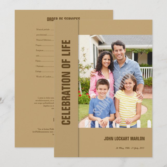 Vorlage der Bestattungskarte (Vorne/Hinten)