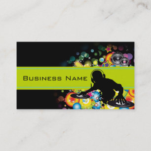 Vorlage der Party Time Business Card Visitenkarte