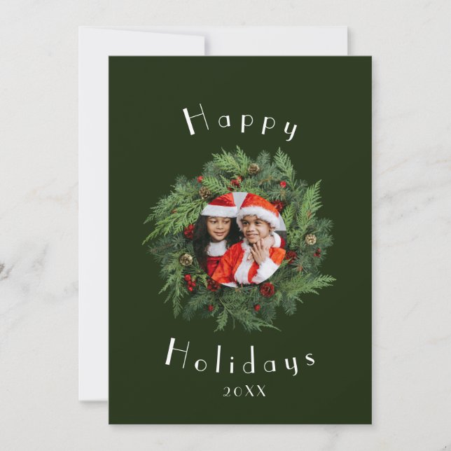 Vorlage der Red Holiday Card - Weihnachtskarten de (Vorderseite)
