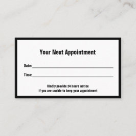 Vorlage des beruflichen Arztes Terminkarte